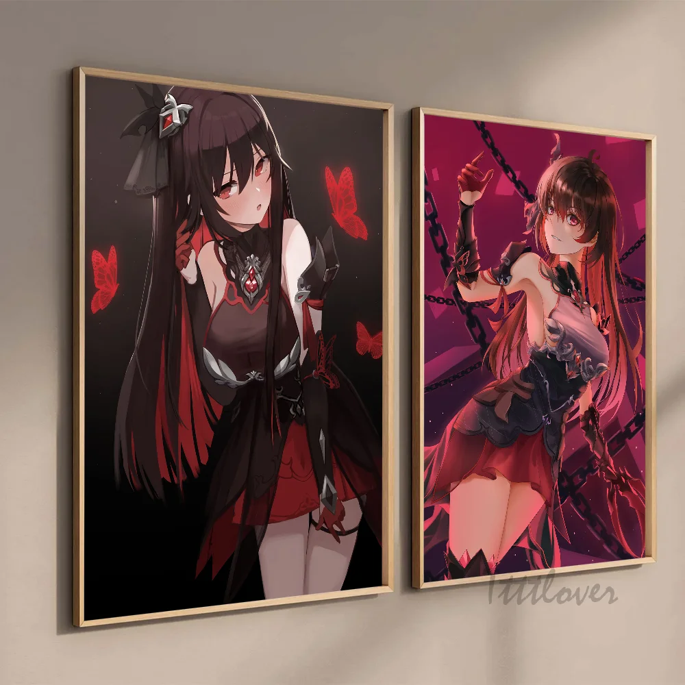 Постер Seele Vollerei Honkai наклейки декор для игровой комнаты подарки картина HD