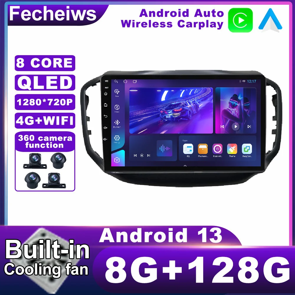 

10.1 Inch Android 13 For Chery Tiggo 5 2014 - 2018 Car Radio ADAS AHD DSP WIFI Stereo QLED Multimedia Video No 2din Autoradio BT