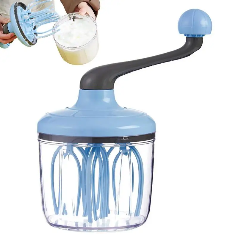 

Hand-cranked Egg Beater White Milk Foam Cake Egg Hand Shaker Egg Whisk And Separators Crank Push Whisk Blender Kitchen Utensil