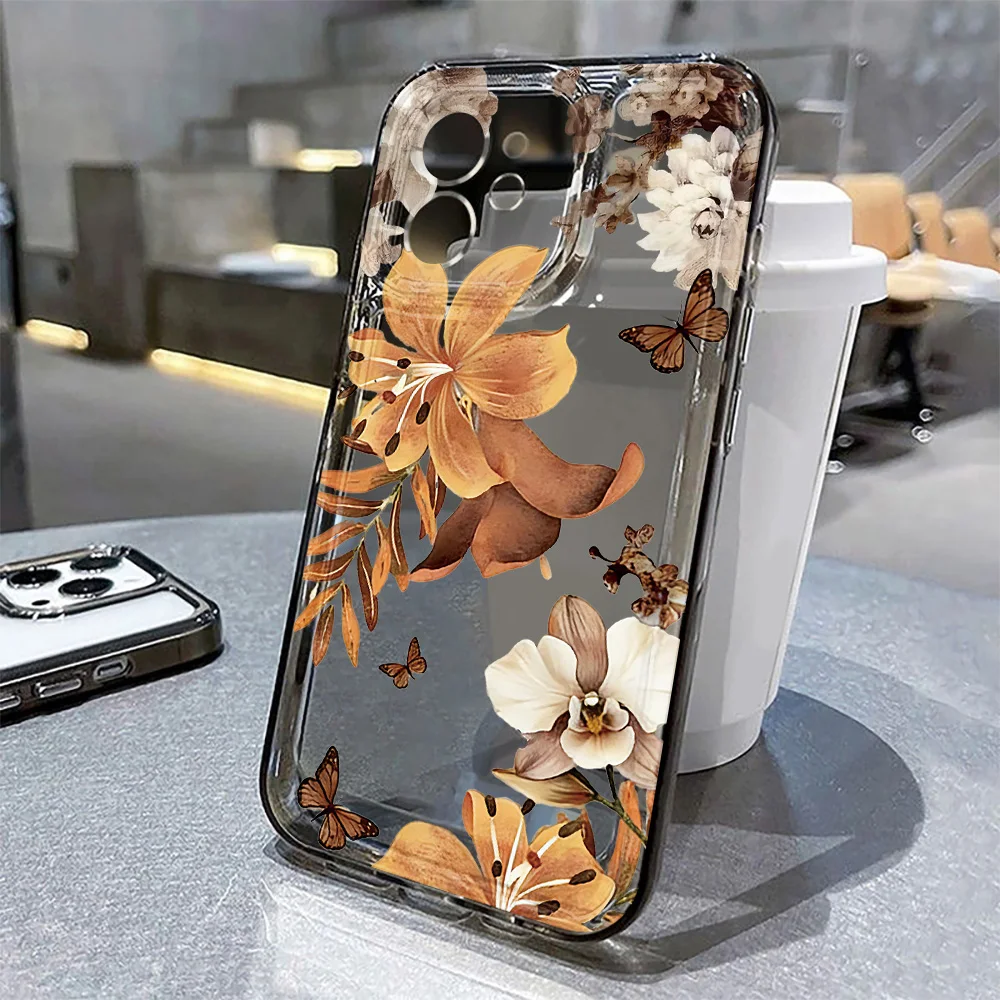 Фото Мягкий чехол для телефона с забавным рисунком лягушки для iPhone 17 Pro, iPhone 15, 13, 14, 11, 12, 16 Pro Max, 16e, 7, 8 Plus, Air, XS, XR, SE, прозрачный чехол №4