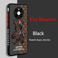 cute cartoon bear phone case for huawei p50 40 30 20pro nova9 8 7 6 mate40 30 20 honor 30 50 pro luxury silicone fashion case