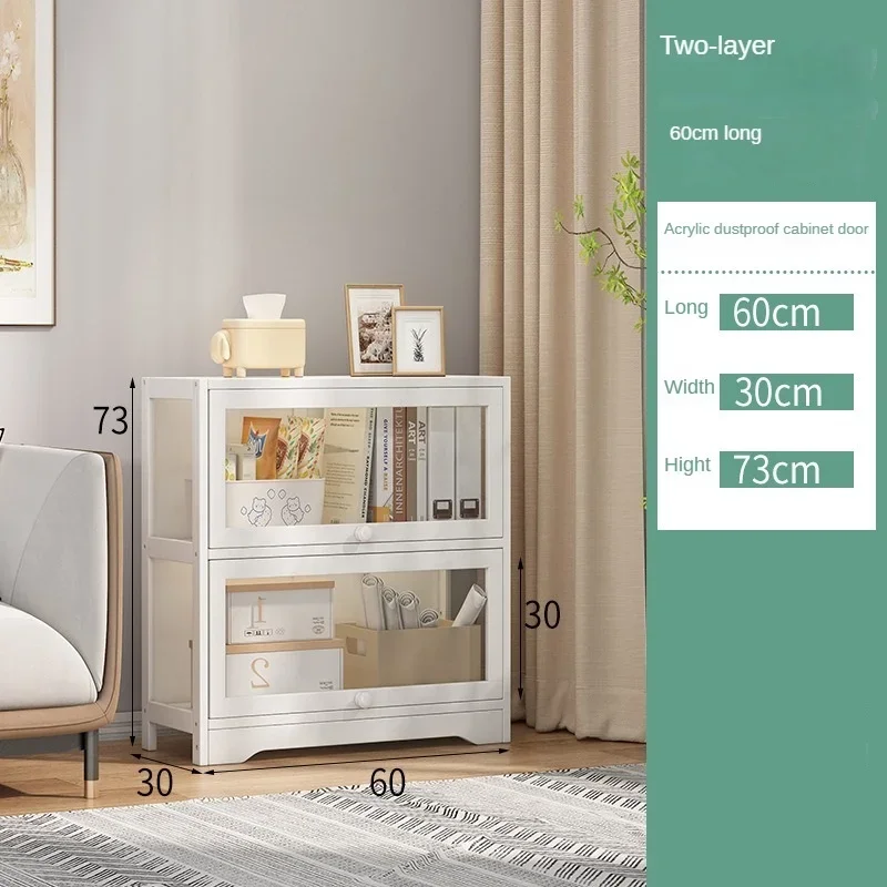 Стеллаж для книжного шкафа пылезащитный стеллаж хранения с дверью сборная