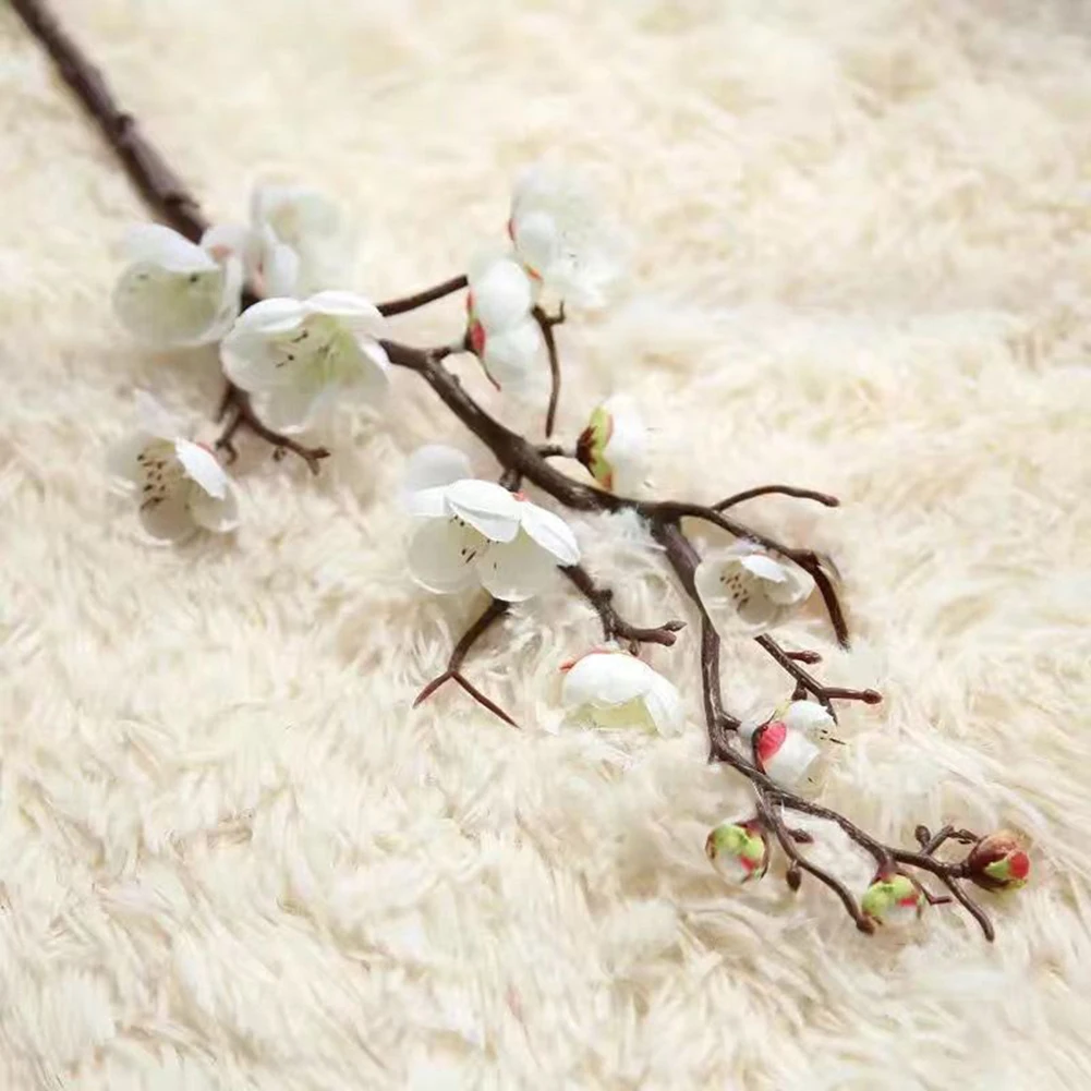 

Simulated Wintersweet Flower Cherry Red Plum Blossom Silk Artificial Flowers DIY Chinese Wedding Flower Arrangement