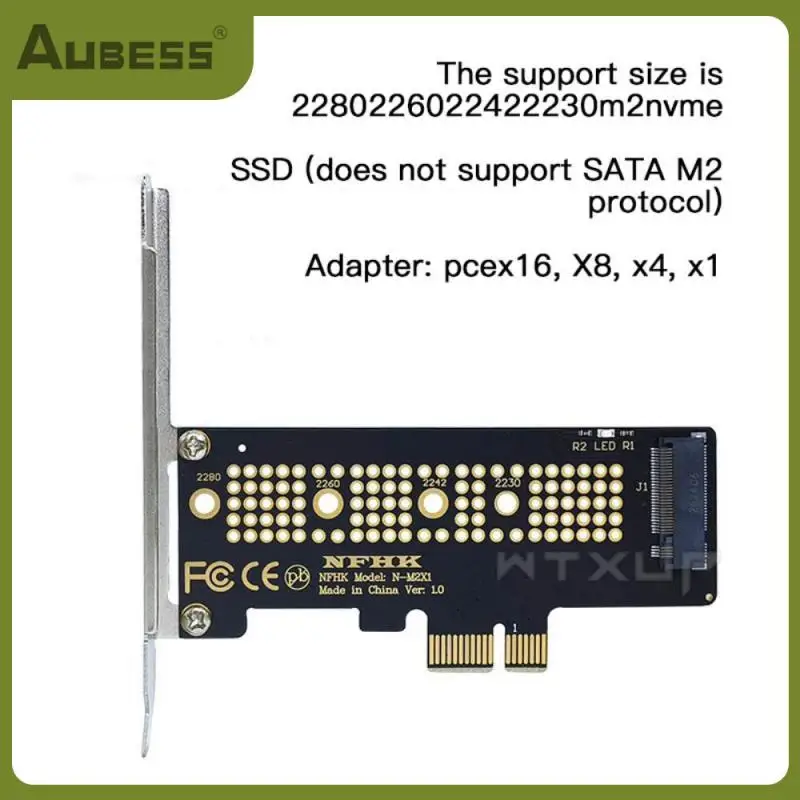 

No Delay X16/x8/x4/x1 Desktop Ssd Adapter Card 1pcs Pci-e M.2 Adapter For 2230 Portable Heat Dissipation Large Capacity Mini