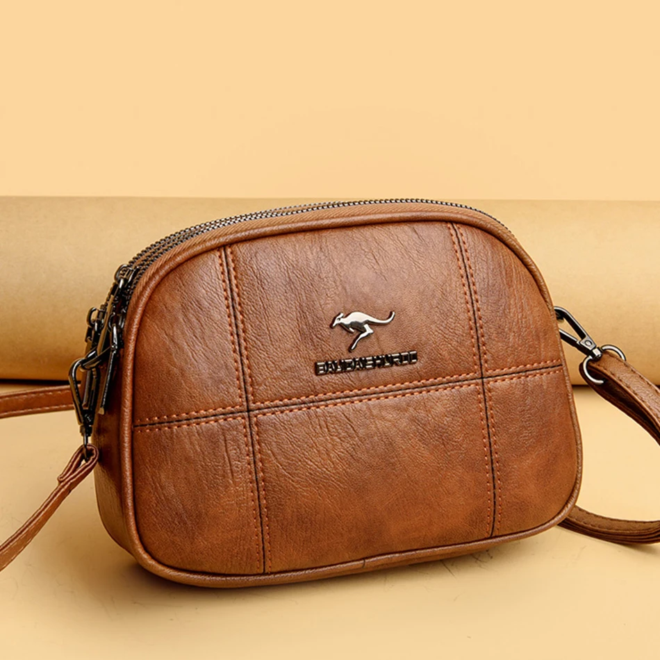 

Vintage Ladies Messenger Bags Luxury Brand Womens Shoulder Bags High Quality Leather Bag Girls 2022 Trend Anti-theft Phone Bag