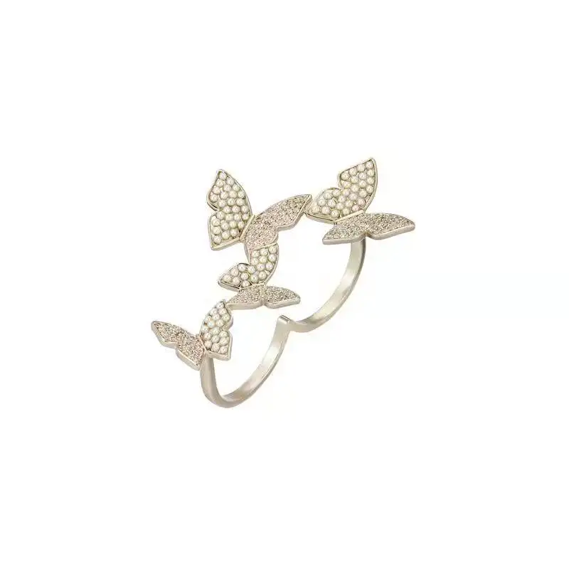 

S925 Silver Popular Special-Interest Design Light Luxury High-Grade Ring Refined Grace Opening Ring Ornament