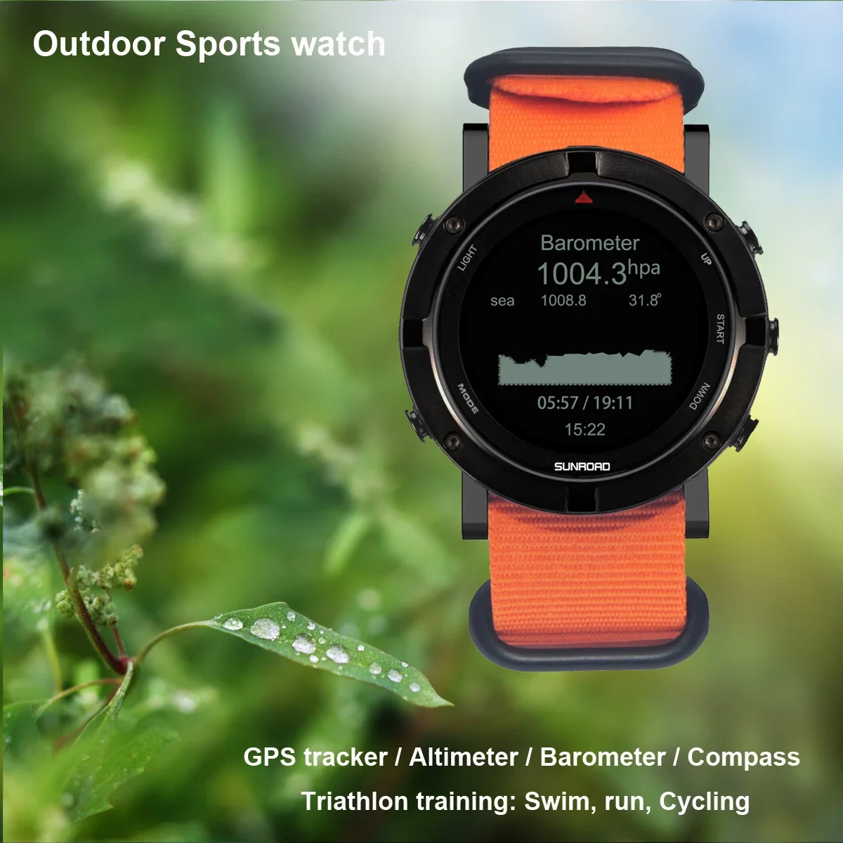 Смарт-часы SUNROAD FR934 GPS + ГЛОНАСС Beidou GPS-трекер фитнес-трекер водонепроницаемые с