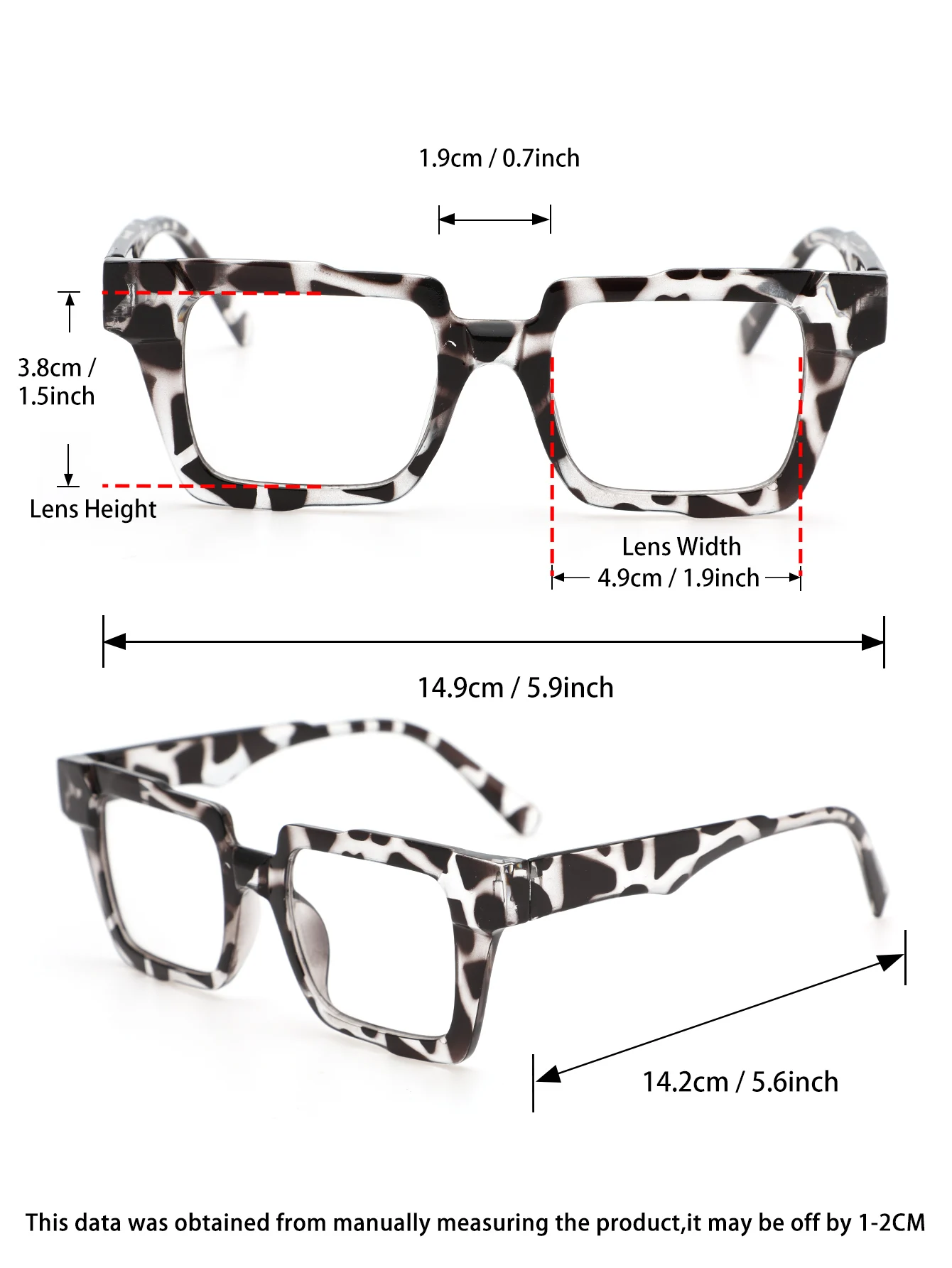 Прозрачные Очки Унисекс В Современном Простом Стиле Элегантные Классические