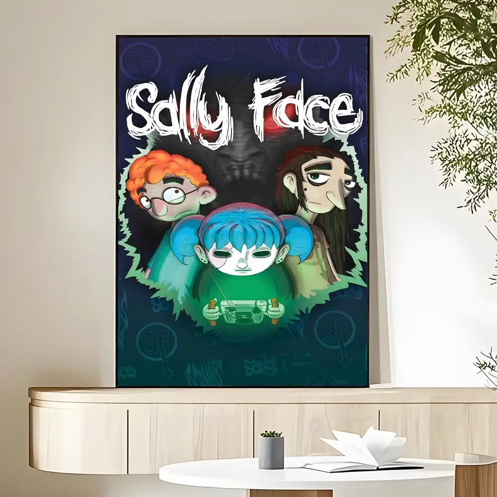 Фото Постер игры S-Sally F-Face HD, декоративная наклейка на стену, водонепроницаемая, эстетическое украшение для дома и гостиной. №4