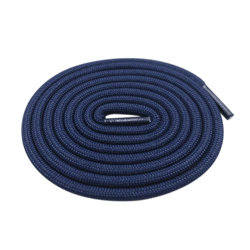 Coolstring 5mm Round Polyester Customized Shoelaces Green Navy Fashion Shoe Laces Extra Long Unisex Women Men Sneaker Shoestring