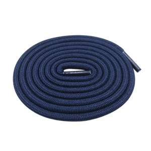 Coolstring 5mm Round Polyester Customized Shoelaces Green Navy Fashion Shoe Laces Extra Long Unisex 