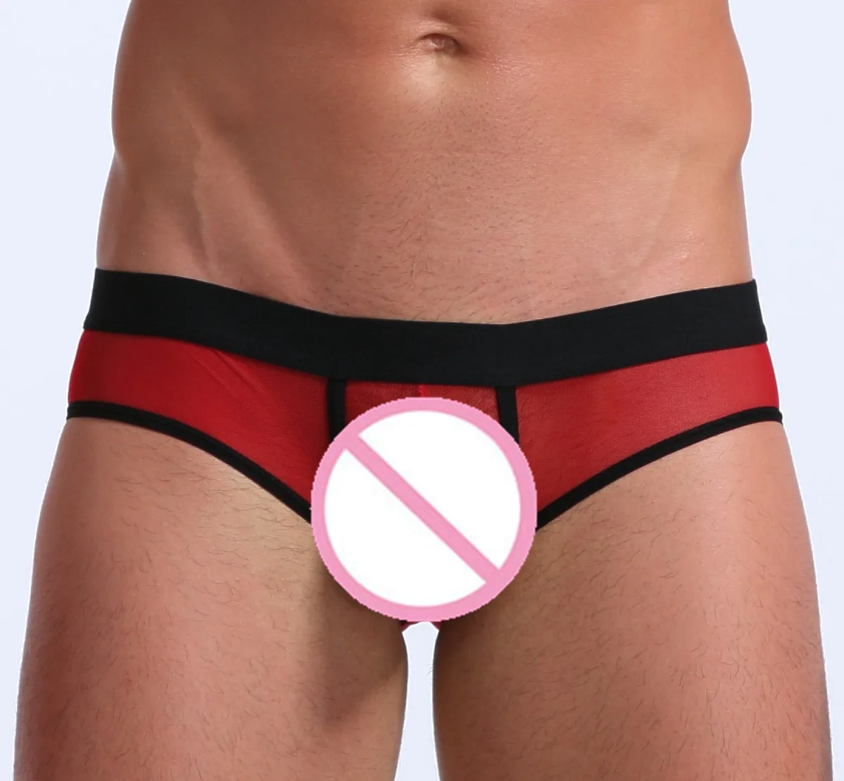 

WJ Brand Mens Transparent Underwear Men Mesh Briefs Sexy Jockstrap Push Up Gay Male Panties Erotic See Through Pouch Cuecas