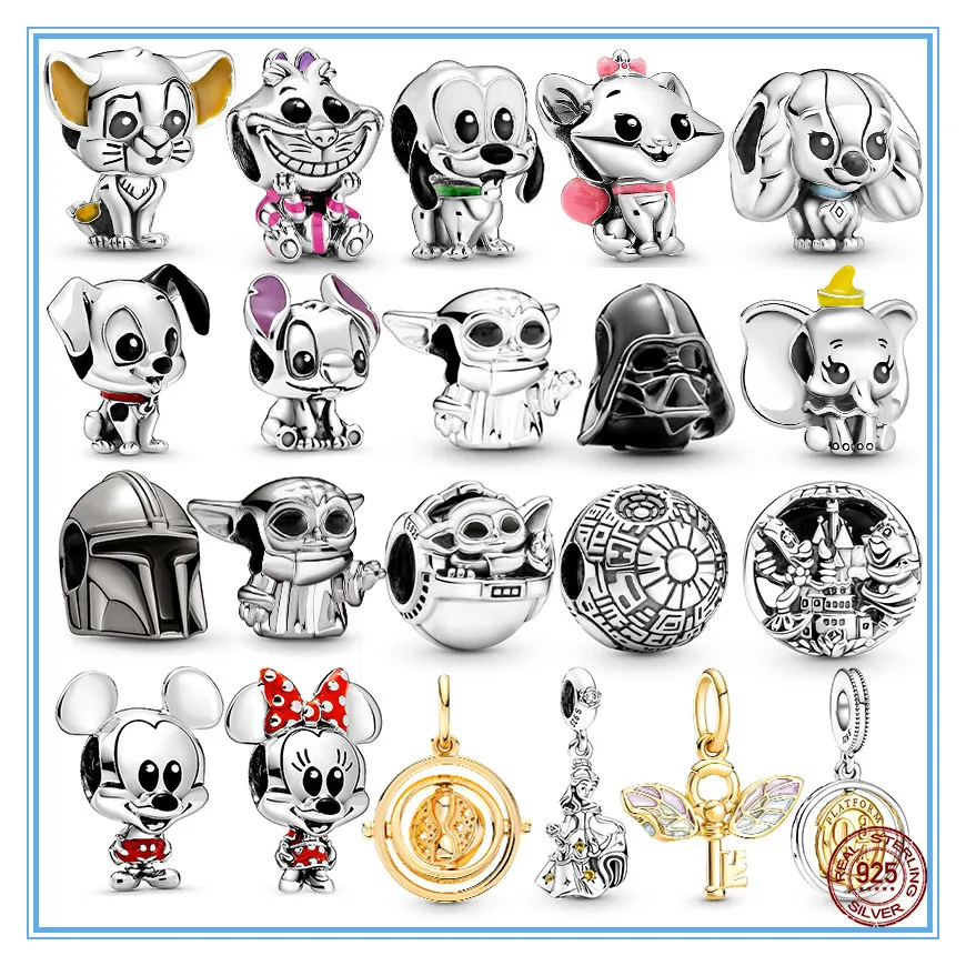 

2022 New plata charms of ley 925 Silver Princess Series Beads Fit Original Pandora Bracelets For Women DIY Jewelry