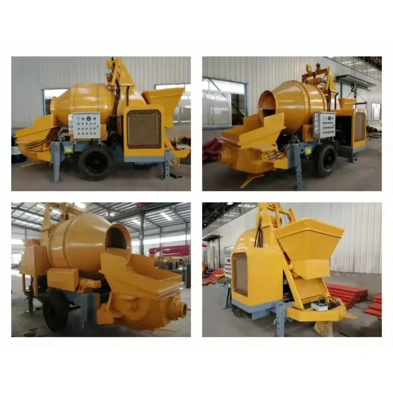 Горячая продажа Diesel Bomba Mezcladora De Concreto/мобильный бетоносмеситель с насосом для