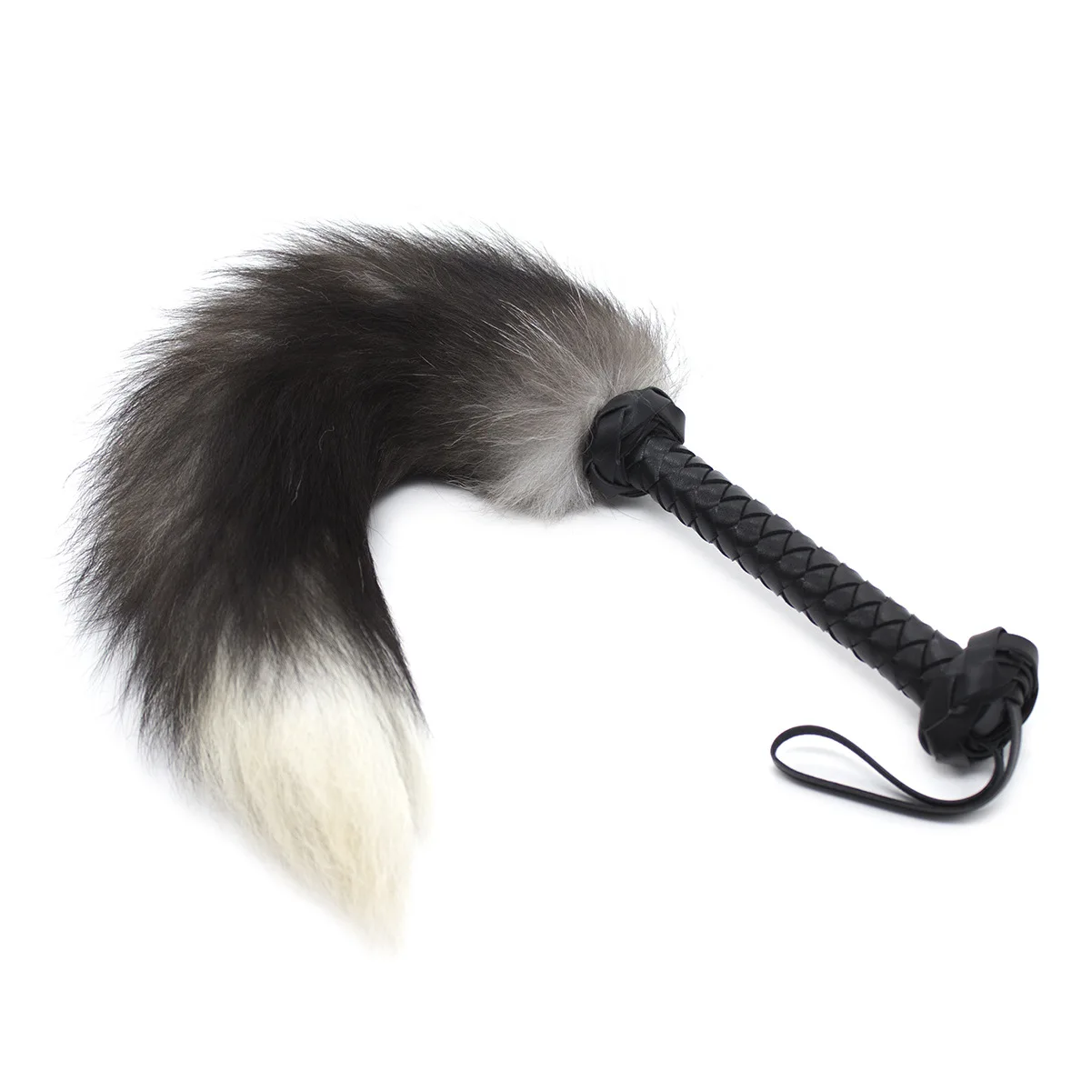 Fox Tail Whip Erotic Faux Fur Leather Whip Couple Flirting Spanking Fetish BDSM Bondage Slave Role Play Adult Games Sex Toys