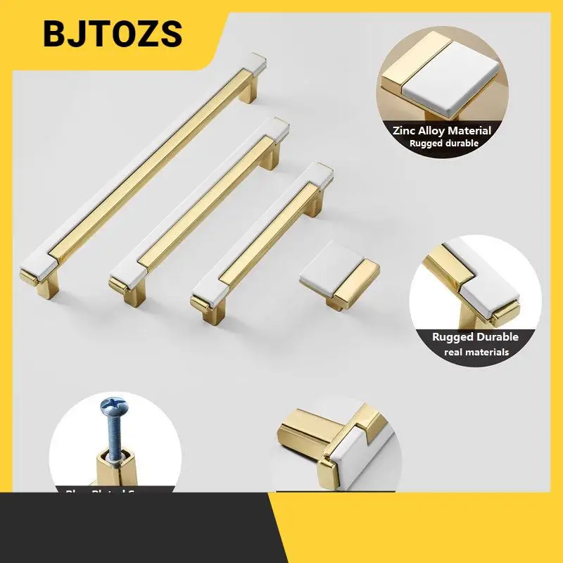 

1PC Fashion Gold Kitchen Handles Cabinet Drawer Dresser Knobs Zinc Alloy Closet Door Pull Furniture Handle Door Hardware
