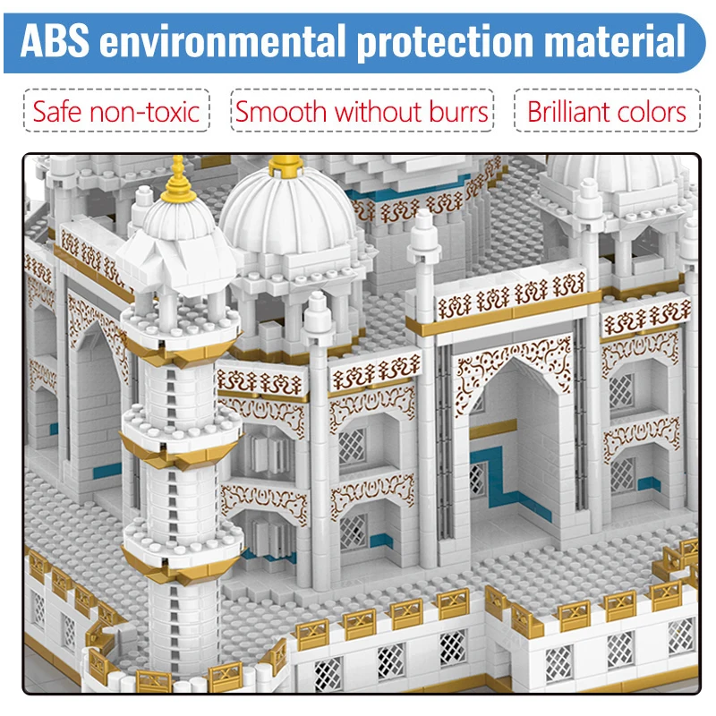 Конструктор MOC MINI City тадж-махал дворец уличный вид известный Оксфордский