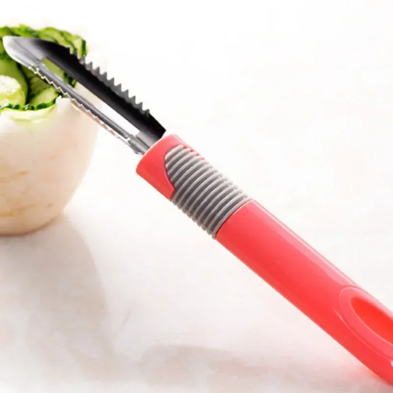 1 шт. пластиковая кухонная слайсер с длинной ручкой гаджеты для дыни овощечистка
