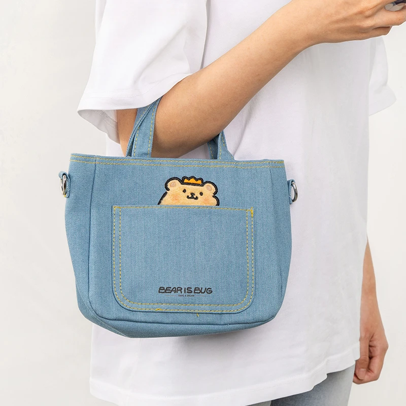 Сумка Miniso Bearisbug через плечо оригинальная портативная вместительная сумочка