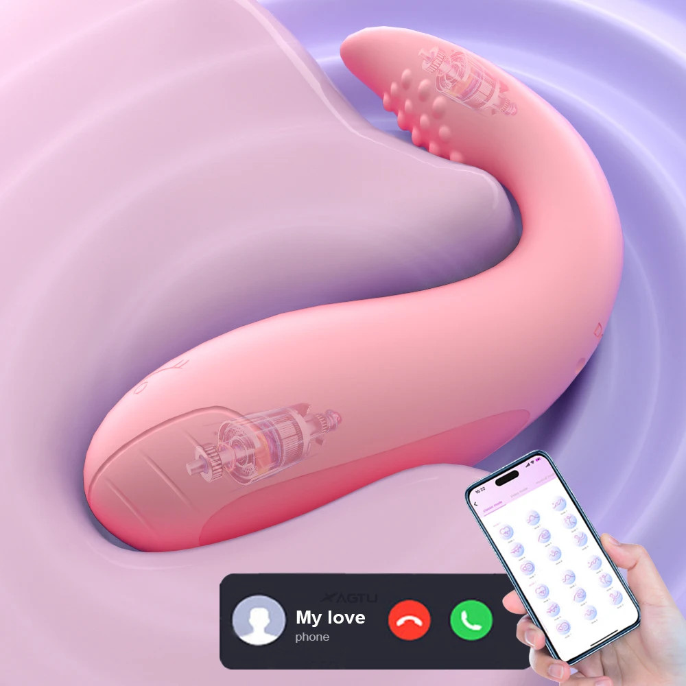 Беспроводной Bluetooth-вибратор с приложением для женщин, Стимулятор ...