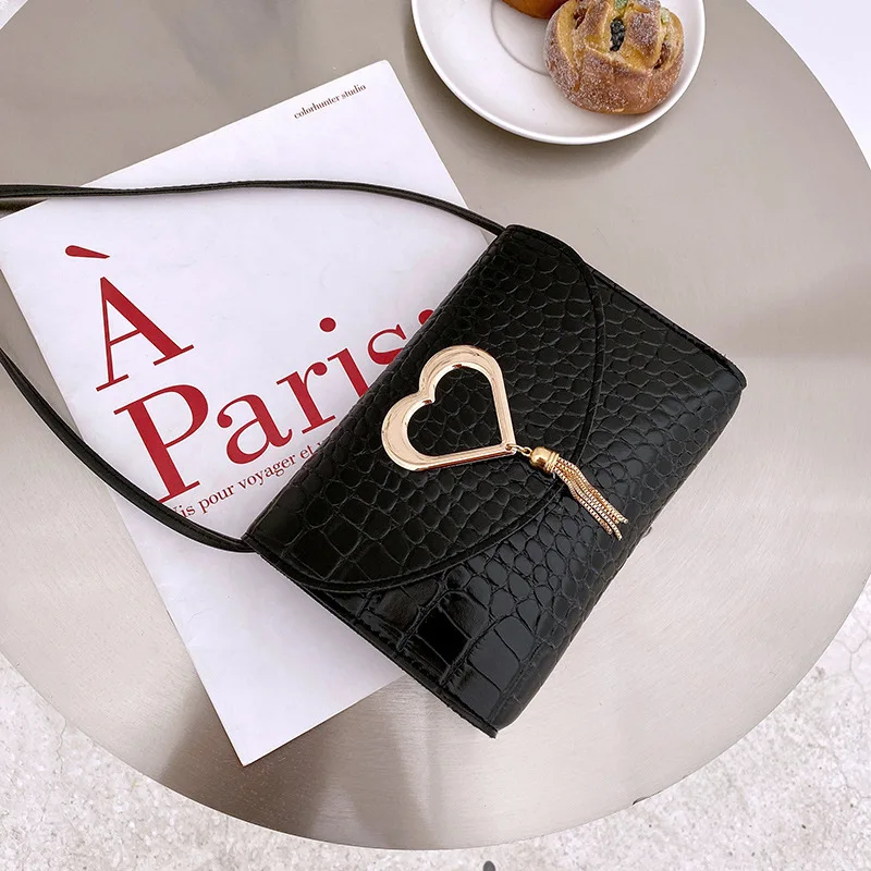 

PU Purses and Handbags for Girls Luxury Crocodile pattern Bag for Women Cute Side Fashionable Purses Satchels Women's Bag