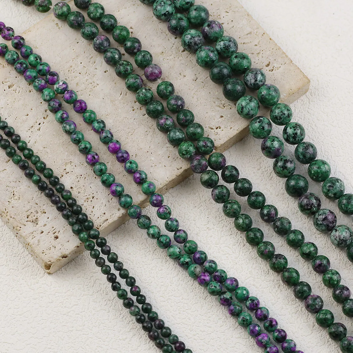 1 нить натуральный камень бусины красный зеленый сокровище свободные