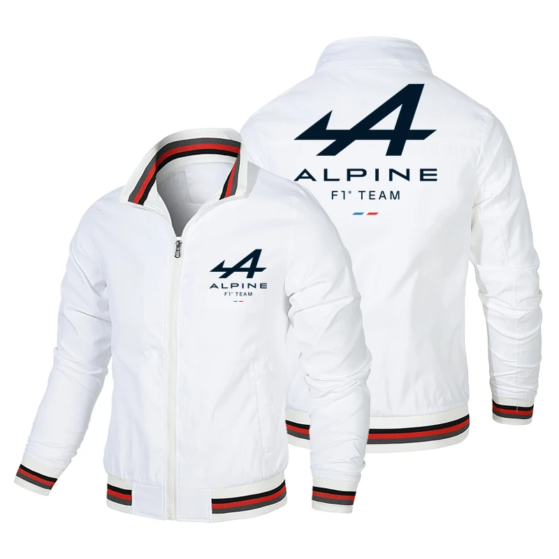 

2022 Alpine Men's Jacket Top Alpine F1 Team Spring and Autumn New Zip Jacket Pocket Men's Casual Outdoor Cardigan Jacket