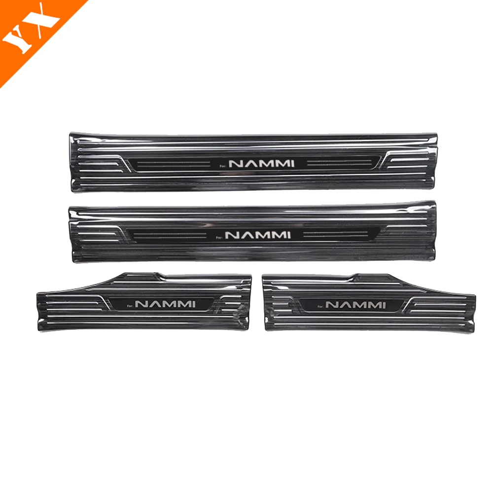 

2025 2026 для dongfeng nammi 01, аксессуары из нержавеющей стали, черный, серебристый, накладка на порог автомобиля, защитная накладка на педаль