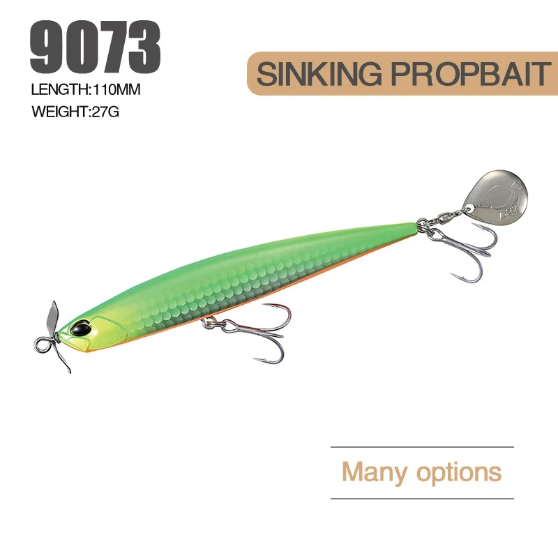 

1Pcs Lu Ya Bait Propeller Water Tractor Pencil Hard Bait Simulation Fake Bait Artificial Bait Fishing Tackle Product