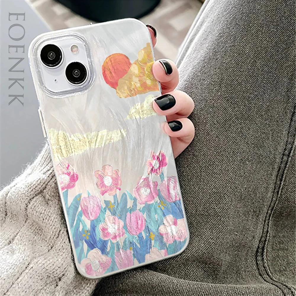 Чехол для телефона с принтом солнечного света iPhone 14 12 13 11 15 16Pro Max XS X XR 7 8 16 15Plus SE2022