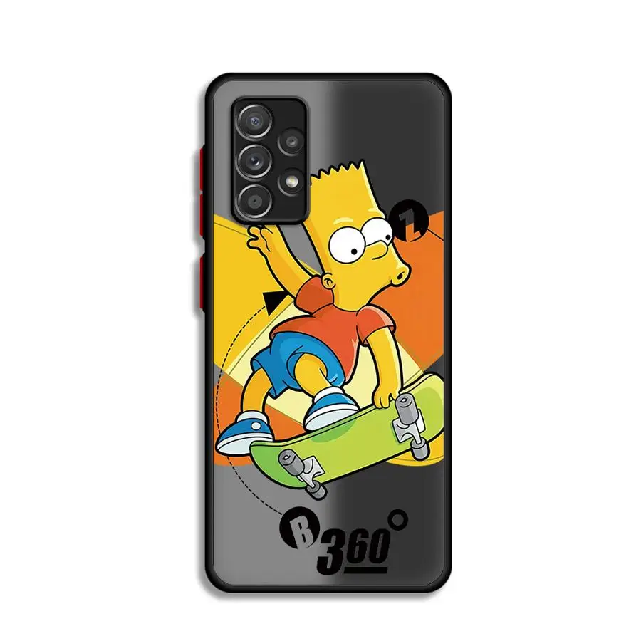 Disney S-Simpsons Family Phone Case for Samsung Galaxy A73 A23 A72 A22 A52 5G A53 A32 A54 A34 A13 A33 A24 A14 Soft Cover