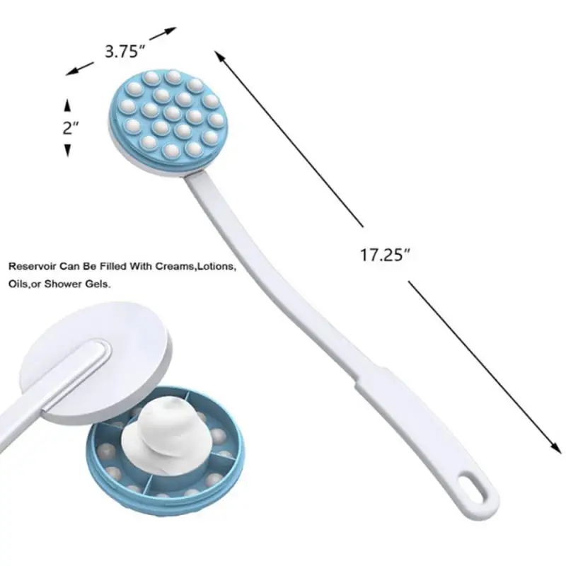 

Long Handle Bath Brush Bath Brush Handheld Long Handle Massage Roller Self Tanning Back Handheld Bath Brush Extra Long Handle