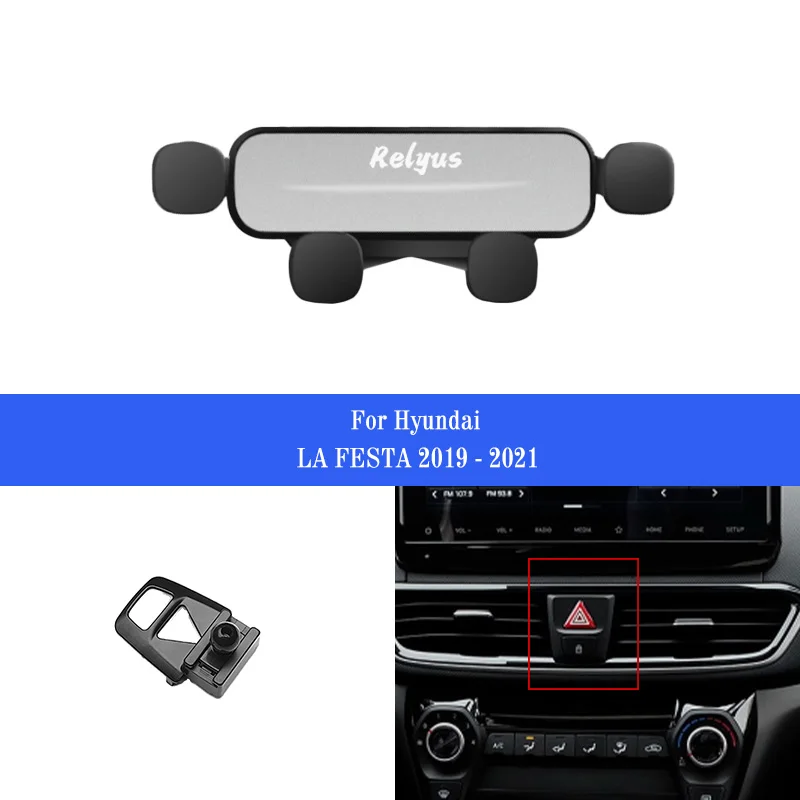 

Car Mobile Phone Holder Smartphone Air Vent Mounts Holder Gps Stand Bracket for Hyundai LA FESTA 2019-2021 Auto Accessories