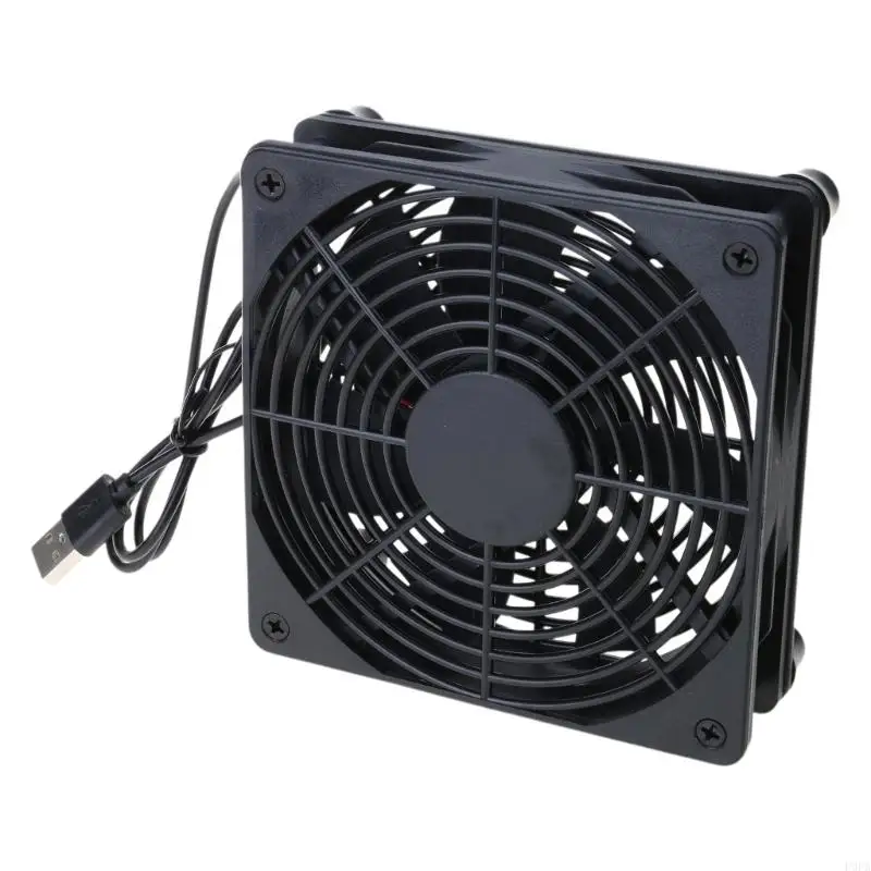 Фото P9FA Compact DC5V 120 мм USB -охлаждающий вентилятор для модема маршрутизатора DVR Box №2