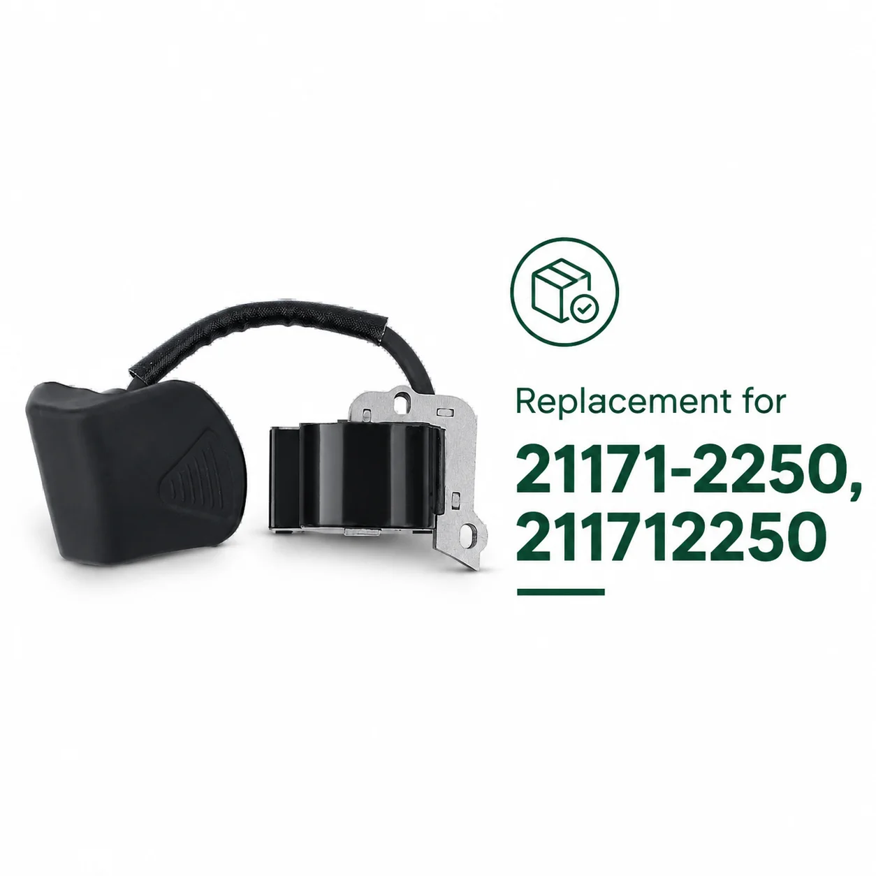 Фото Катушка зажигания, совместимая с кусторезами и триммерами Kawasaki TJ45, TJ45E, KBL45, KBH45, артикул 21171-2250, 211712250, запасные части №2
