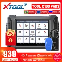 XTOOL X100 PAD3 Auto Key Programmer OBD2 Car Diagnostic Tool Active Test Immobilizer With Kc100 KS01 KC501 free Update Online