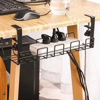 under desk cable management tray carbon steel cable organizer cable storage rack wire cord power strip adapter organizer shelf