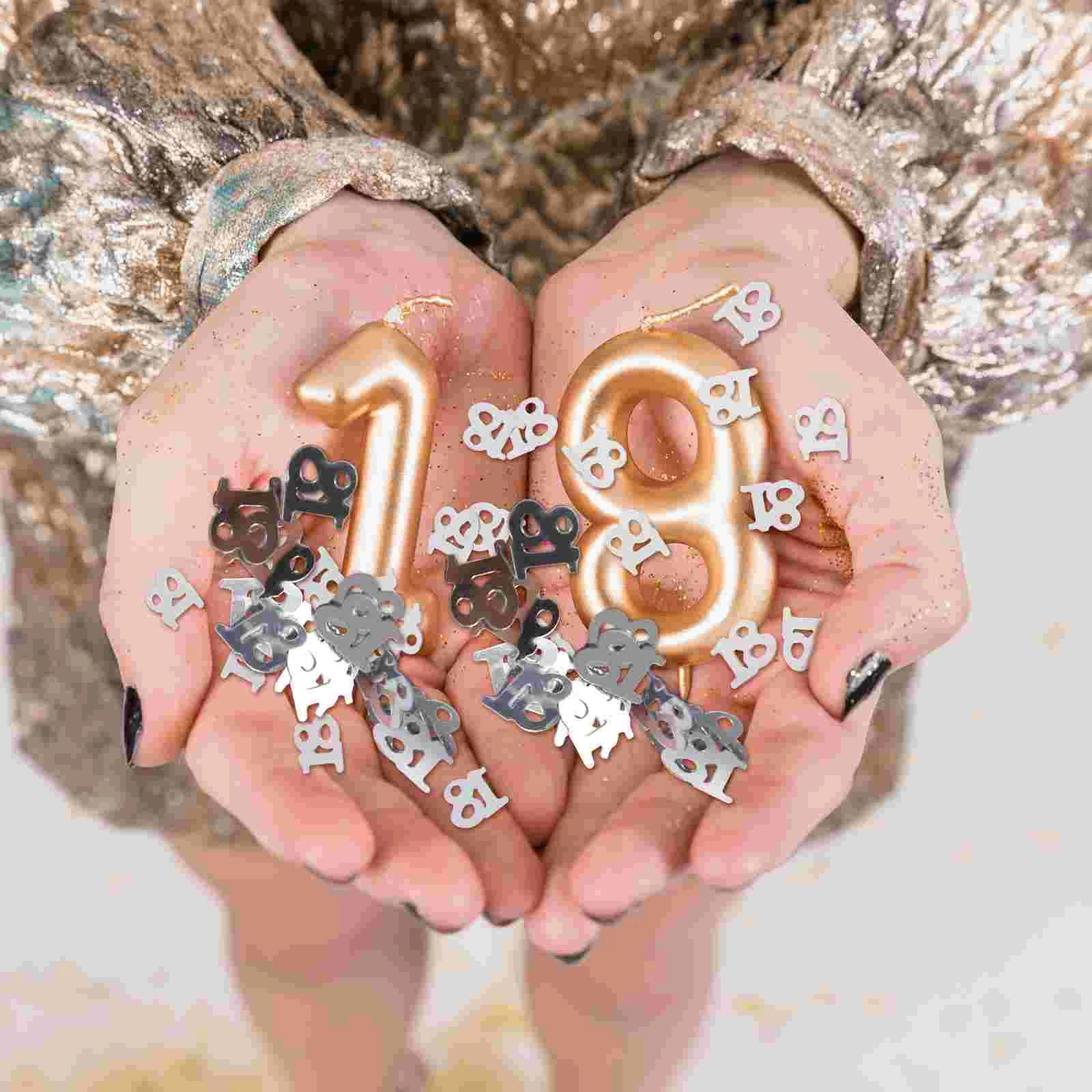 600 шт. украшения из воздушных шаров конфетти на день рождения золотой номер стола