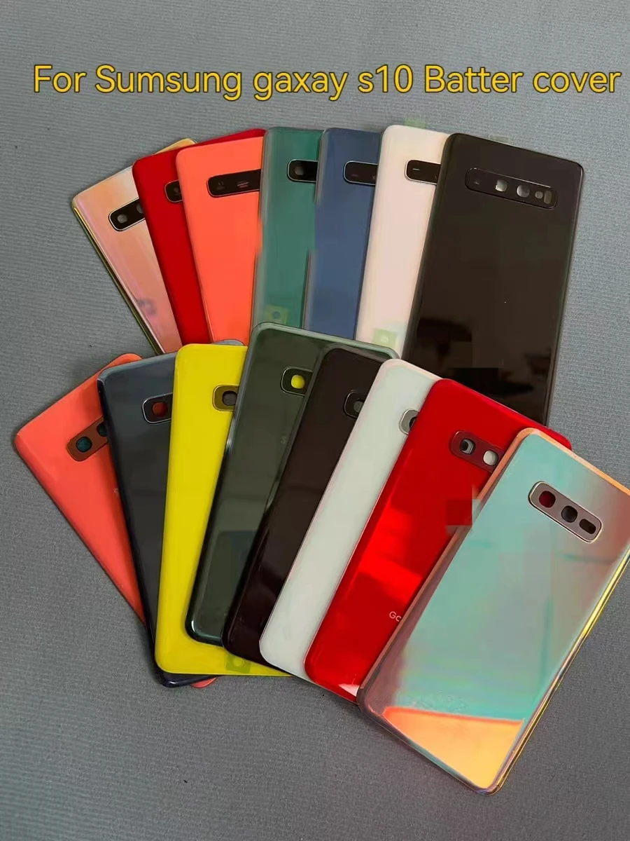 Задняя крышка для аккумулятора Samsung Gaxay S10 чехол сотового телефона запасные части