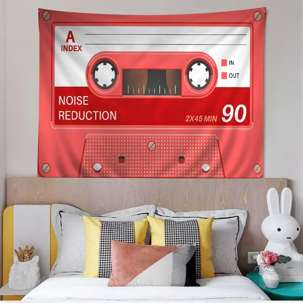 Ретро-кассета музыкальная лента подвесной богемный гобелен Таро хиппи настенные