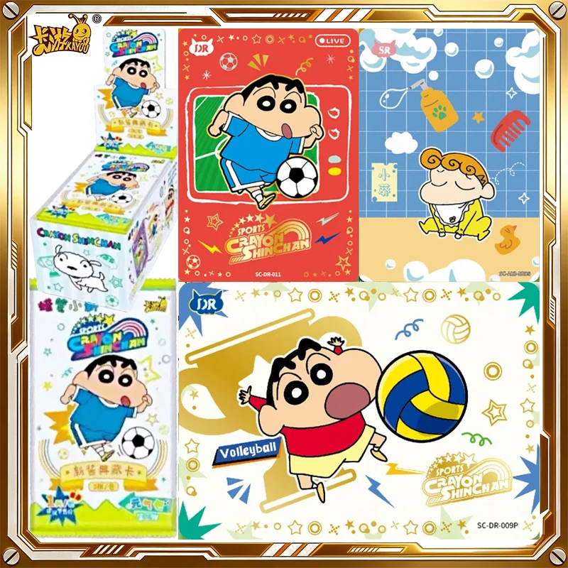 Фото Коллекционные карточки KAYOU Crayon Shin Chan: Набор «Энергия» (Том 3) — Футбольная тематика. Загадочная коробка с оригинальными коллекционными карточками. Игровые наборы. Подарки на день рождения. №1