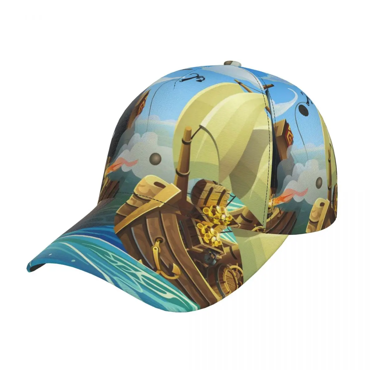

Бейсболка, Кепка в стиле хип-хоп, деревянная Кепка с изображением пиратов, кораблей, атак с продавцом, солнцезащитная Кепка для взрослых мужчин и женщин, Мужская кепка