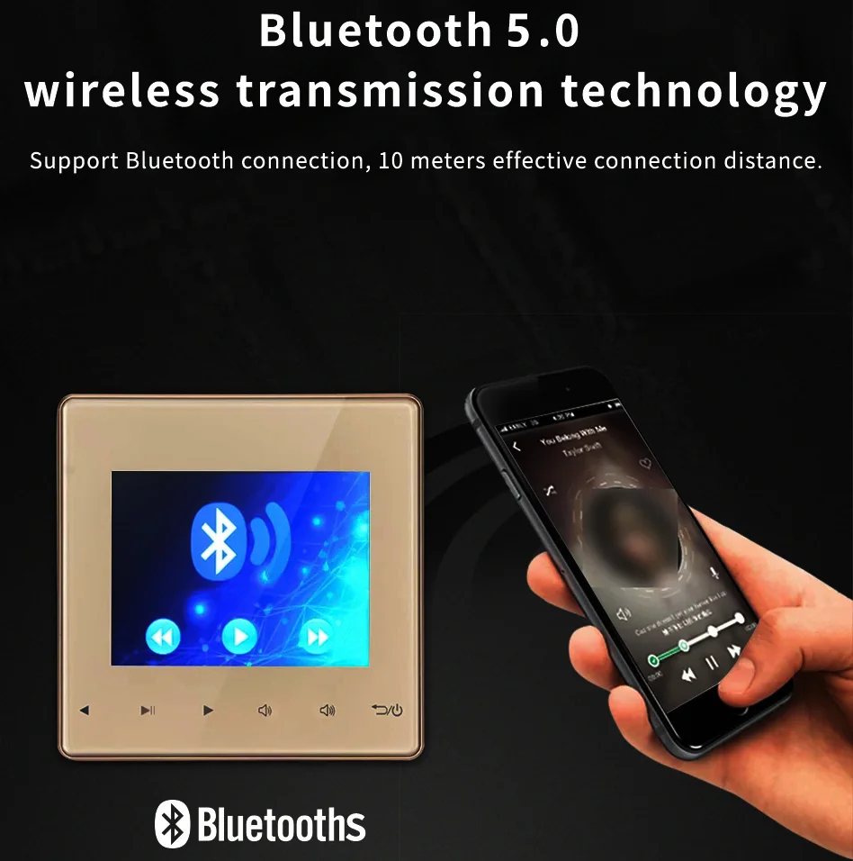 Настенный Усилитель Для Домашнего Кинотеатра С Сенсорным Управлением Bluetooth HD