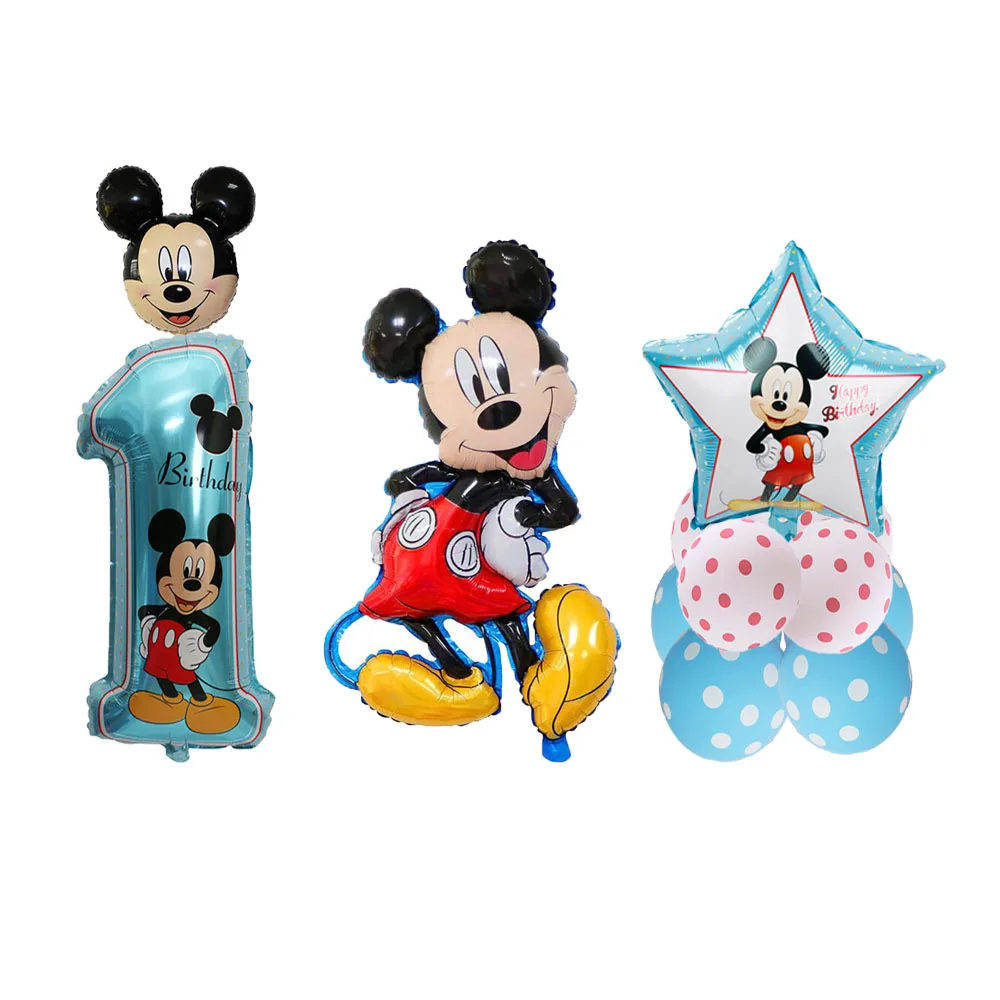 

12 Disney Minnie Mouse Inflatable Aluminum Balloon Boys and Girls Baby Shower Children's Birthday Party DIY Decoration