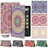 tablet case for fire 7 579thhd8 678thhd10579th slim leather shockproof stand cover free stylus