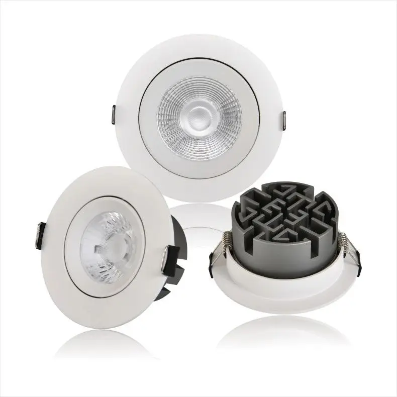 

LED Recessed Spotlights Adjustable White Home Decoration Commercial LED short Down Light For Living room Bedroom Store 75MM