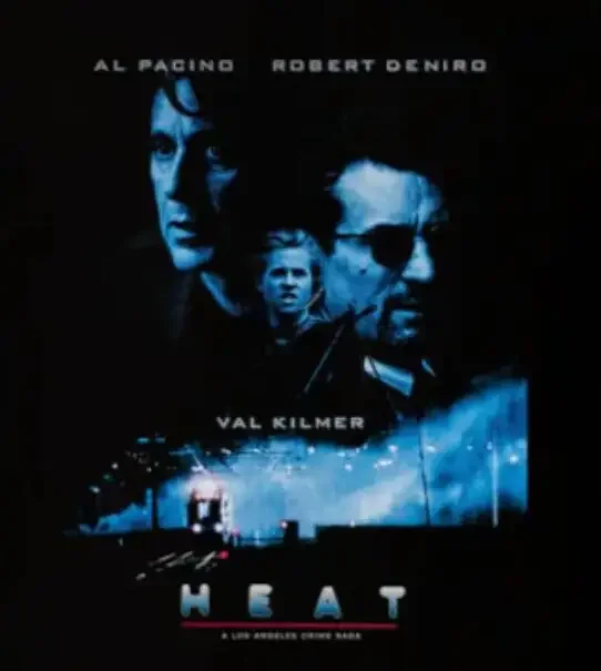 Heat De Niro Pachino Ретро гангстерский фильм Мужчины Женщины Негабаритная футболка