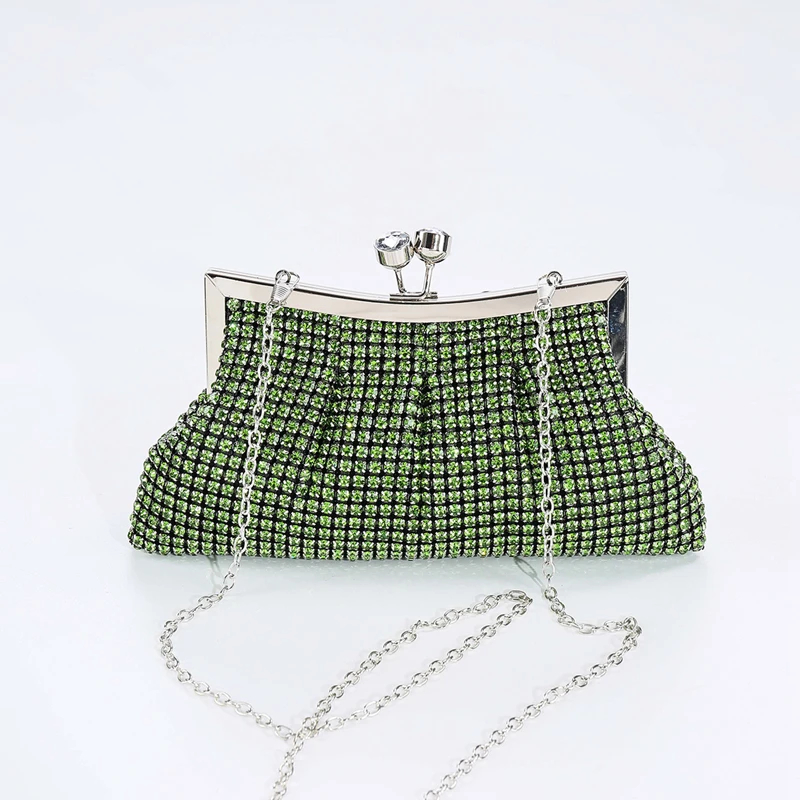 

Новинка 2023, блестящий Вечерний Клатч со стразами, кошелек, сумка через плечо, роскошная женская сумка через плечо для свадьбы, церемонии невесты, коктейля