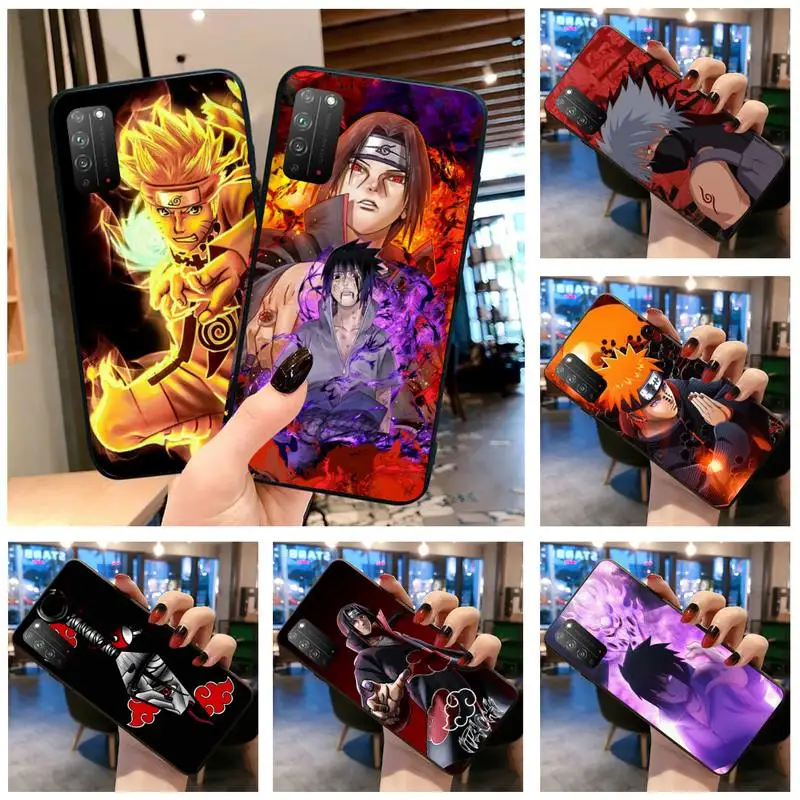 

Naruto Uchiha Sasuke Itachi Kakashi Pain Phone Case for Huawei Honor 30 20 10 9 8 8x 8c v30 Lite view 7A pro