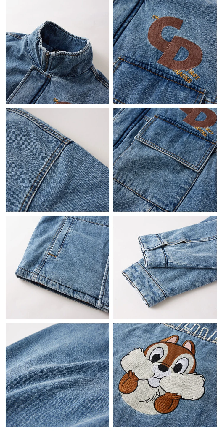 Metersbonwe Mmen's Casual Woven Denim Coats Winter Casual Cotton-Padded Jacket Male Warm Short Loose Denim Jackets